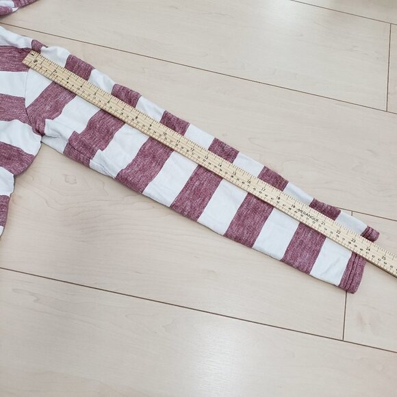 KREW Mens Hooded Pullover Shirt Red Stripe Sz M - Picture 8 of 10